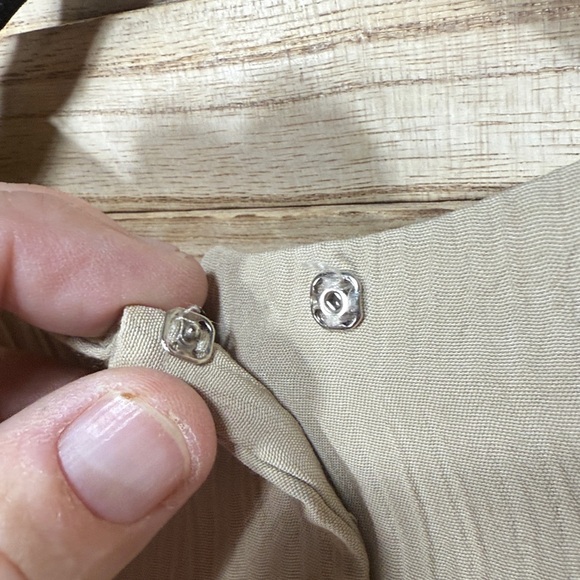 Jeffrey and Dara By Linda Hutley Elegant Beige Belted Maxi Dress 1980’s 15/16 - Picture 11 of 12